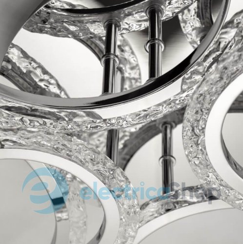 Потолочный светильник LUMINARIA EUROPA 132W 6R 790/560 CHROME/ICE 220V IP20 с пультом ДУ