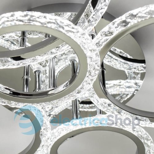 Потолочный светильник LUMINARIA EUROPA 132W 6R 790/560 CHROME/ICE 220V IP20 с пультом ДУ