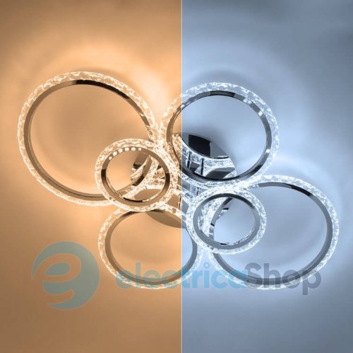 Потолочный светильник LUMINARIA EUROPA 132W 6R 790/560 CHROME/ICE 220V IP20 с пультом ДУ