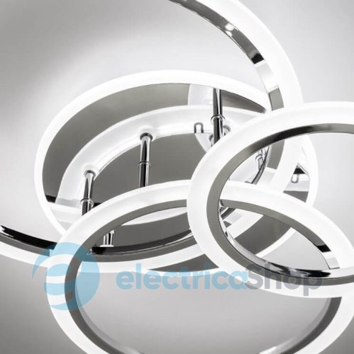 Потолочный светильник Luminaria SONNE 90W 4R APP 590/525 CHROME 220V IP20 с пультом ДУ