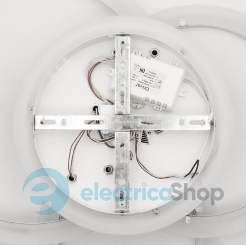 Потолочный светильник Luminaria SONNE 90W 4R APP 590/525 WHITE/CHROME 220V IP20 с пультом ДУ