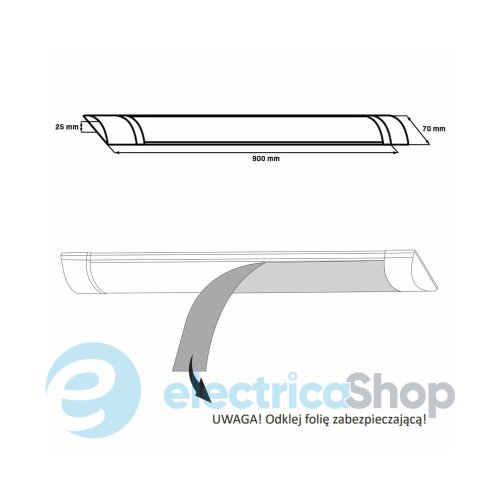 Лінійний світильник Goldlux Oprawa 325570 LED 30W 4000K 3300Lm