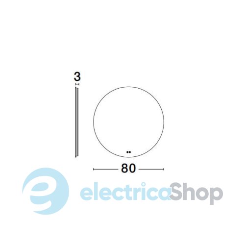 Зеркало с подсветкой Nova Luce DAB 9006013