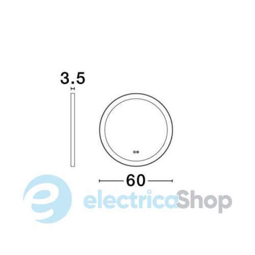Зеркало с подсветкой Nova Luce URAL 9006016