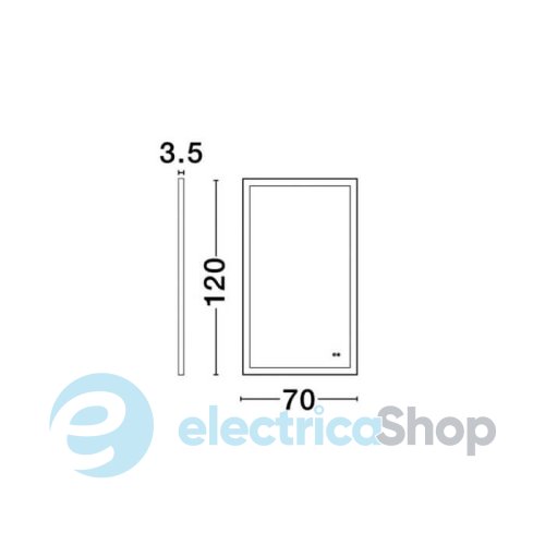 Дзеркало з підсвічуванням Nova Luce DECA 9006015