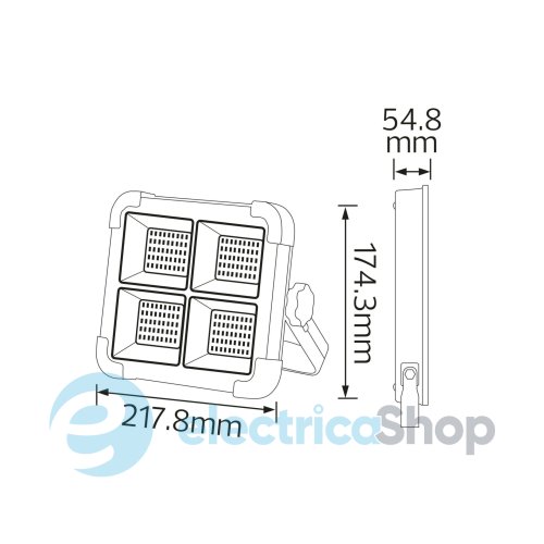 Прожектор світлодіодний Horoz TURBO-400 400W 3000-6400K 068-027-0400-010 на сонячній батареї