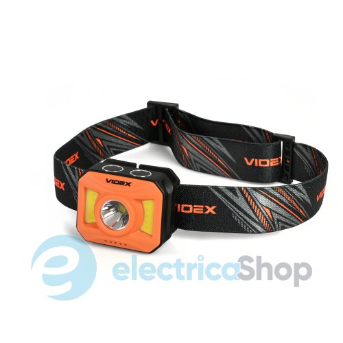 Налобний світлодіодний ліхтарик VIDEX VLF-H085-OR 400Lm 5000K (27529)