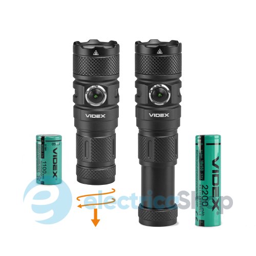 Портативный светодиодный фонарик VIDEX VLF-A298 1500Lm 5000K