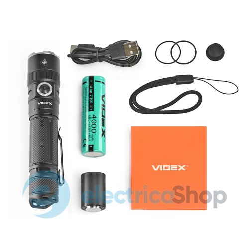 Портативный светодиодный фонарик VIDEX VLF-A231Z 1500Lm 5000K
