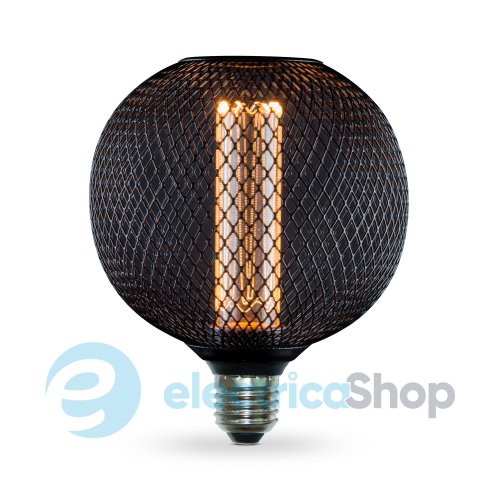Светодиодная лампа VIDEX Filament VL-DBMC125150 4W E27 1800K Black Chainmail style