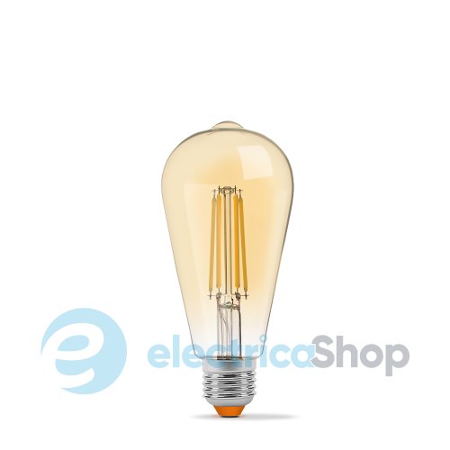 Світлодіодна лампа VIDEX Filament ST64FA 10W E27 2200K бронза (26629)