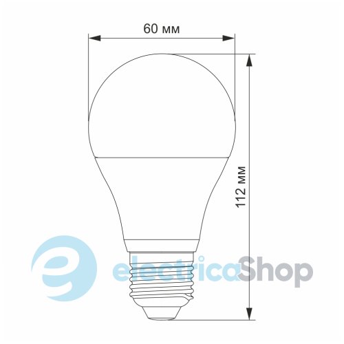 Сенсор Лампа LED VIDEX A60e 10W E27 4100K с сенсором освещенности (25757)