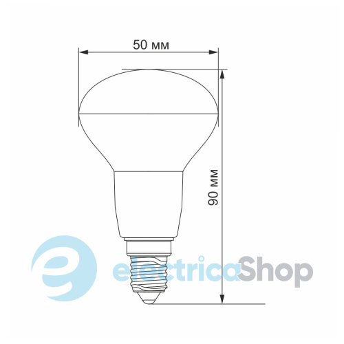 Світлодіодна лампа VIDEX R50e 6W E14 3000K (24140)