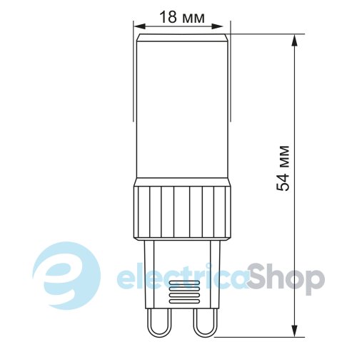 Светодиодная лампа VIDEX G9S 4W G9 4100K (25755)