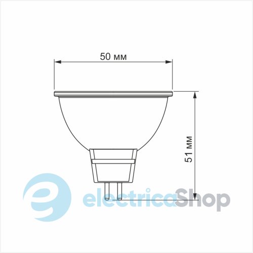 Светодиодная лампа VIDEX MR16e 8W GU5.3 4100K (26410)