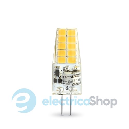 Світлодіодна лампа VIDEX G4C 12V 2W G4 4100K (24633)
