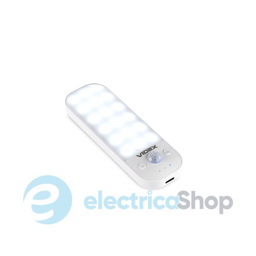 LED Світильник акумуляторний з датчиком руху VIDEX VL-NL014W-S