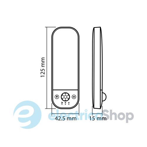 LED Світильник акумуляторний з датчиком руху VIDEX VL-NL014W-S