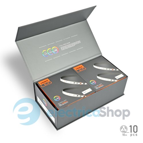 LED стрічка VIDEX DC12V 120W 10M 2700K Ra98 IP20 (VL-LST28144-12122-B10) (28214)