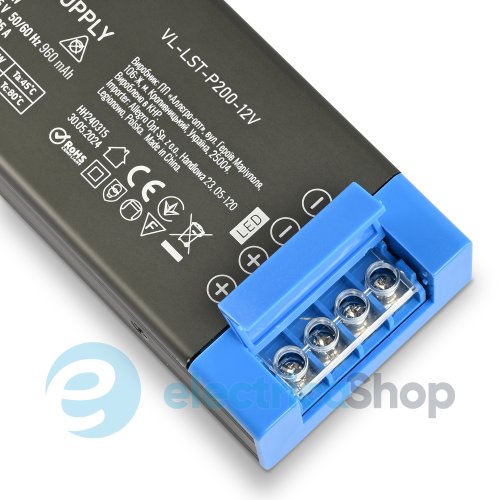 Блок питания для LED ленты VIDEX DC12V 16.6A 200W IP20 (VL-LST-P200-12V)