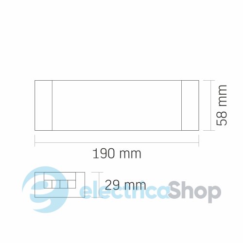 Блок питания для LED ленты VIDEX DC12V 16.6A 200W IP20 (VL-LST-P200-12V)