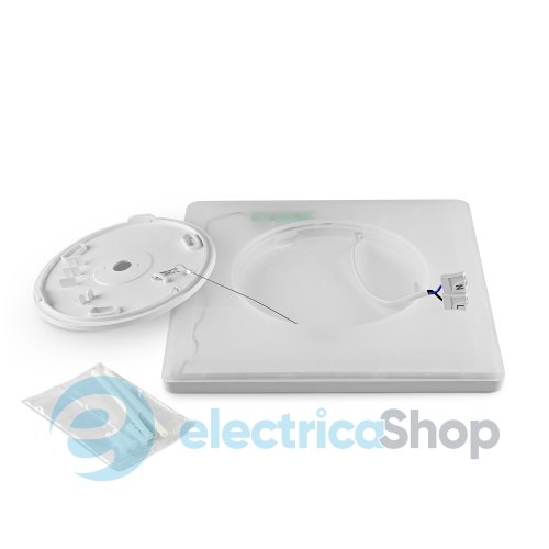 LED світильник з декоративною підсвіткою квадратний VIDEX DL3S 24W 4000K Білий (27854)