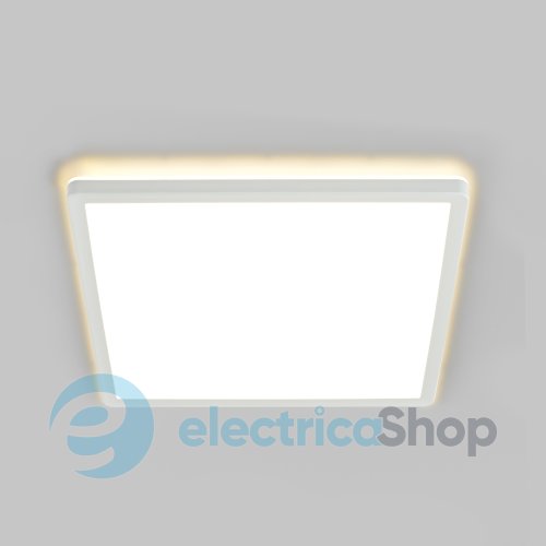 LED світильник з декоративною підсвіткою квадратний VIDEX DL3S 24W 4000K Білий (27854)