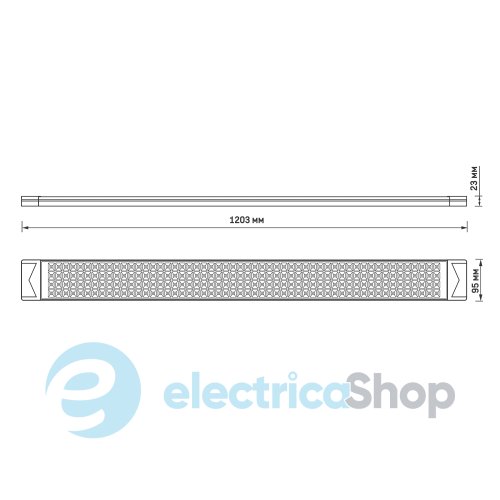 Светильник линейный LED VIDEX 100W 1,2М 5000K