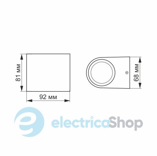 Вуличний світильник VIDEX AR031 IP54 3W 2700K LED VL-AR031-032B