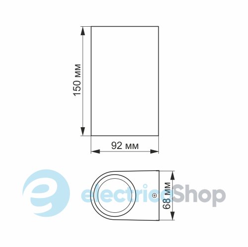 Вуличний світильник VIDEX AR032 IP54 6W 2700K LED VL-AR032-062B