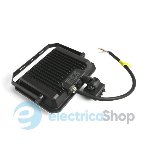 LED прожектор VIDEX F3 50W 5000K з датчиком руху 220V Black VLE-F3-0505B-S