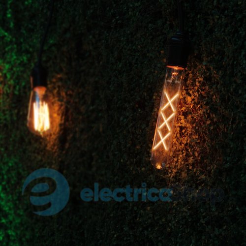 Светодиодная лампа TITANUM Filament T30 6W E27 2200K бронза