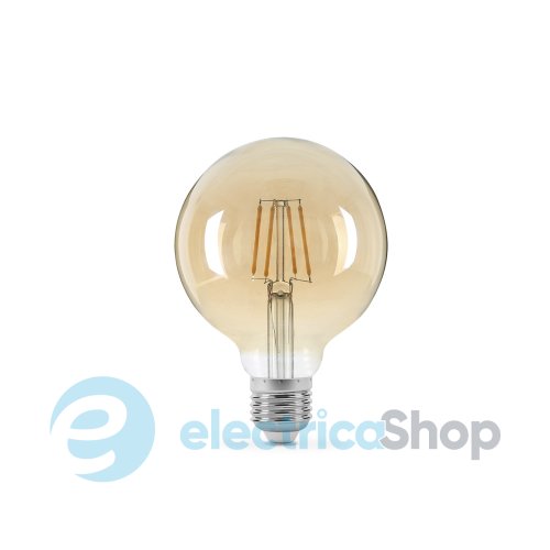 Светодиодная лампа TITANUM Filament G95 6W E27 2200K бронза