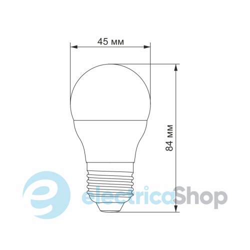 Светодиодная лампа TITANUM G45 6W E27 4100K