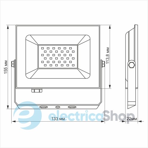 LED прожектор TITANUM TLF306 30W 6000K