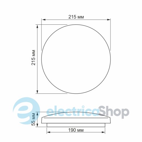 LED светильник настенно-потолочный TITANUM 12W 5000K Матовый