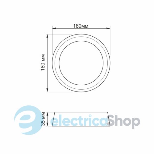 Настінно-стельовий світильник TITANUM 18W 5000K TL-BHR20-185 LED