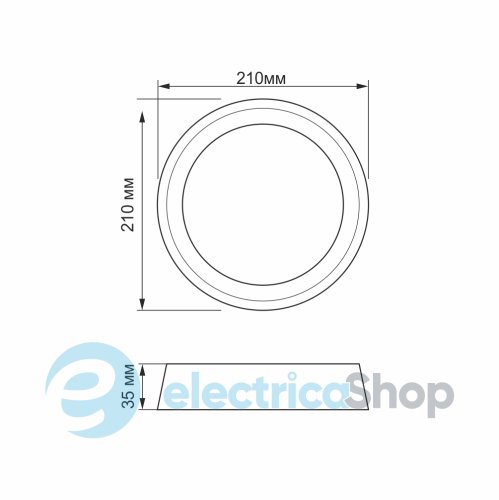 Настінно-стельовий світильник TITANUM 24W 5000K TL-BHR20-245 LED