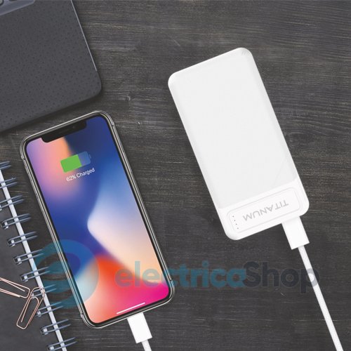 Повербанк TITANUM 912 White 10000mAh