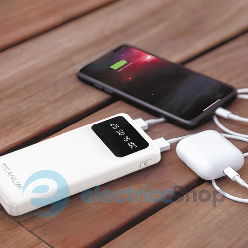 Повербанк 10000mAh TITANUM OL21 White