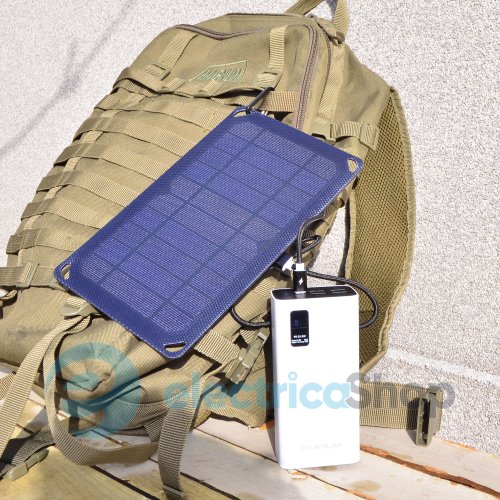 Портативний зарядний пристрій сонячна панель VIDEX VSO-F505U 5W