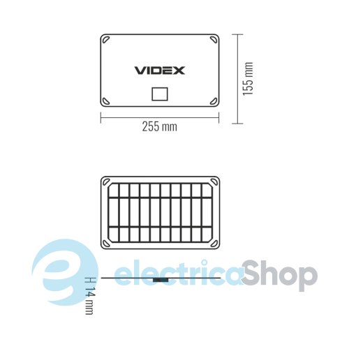 Портативний зарядний пристрій сонячна панель VIDEX VSO-F505U 5W
