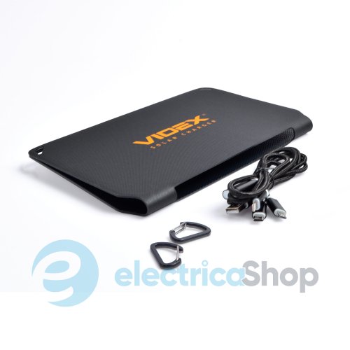 Портативний зарядний пристрій сонячна панель VIDEX VSO-F510U 10W