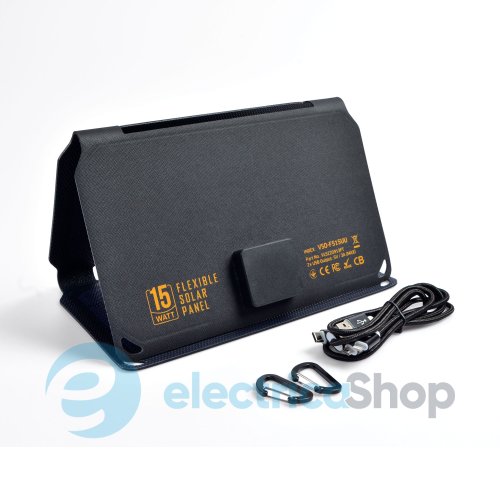 Портативное зарядное устройство солнечная панель VIDEX VSO-F515UU 15W