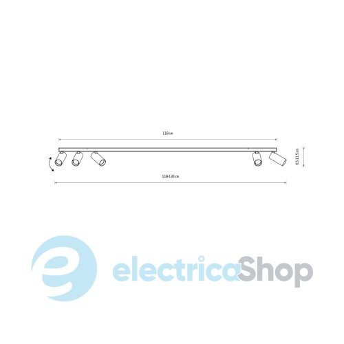 Спотовий світильник Nowodvorski Fourty V GU10 5x10W 10741