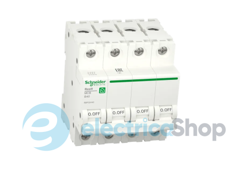 Автоматичний вимикач 4P, 63 A, B, 6kA Schneider Electric Resi9