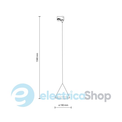Трековый светильник TK-Lighting TRACER CONO BLACK 10650