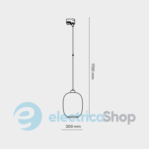Трековый светильник TK-Lighting TRACER ELIO TRANSPARENT 10682