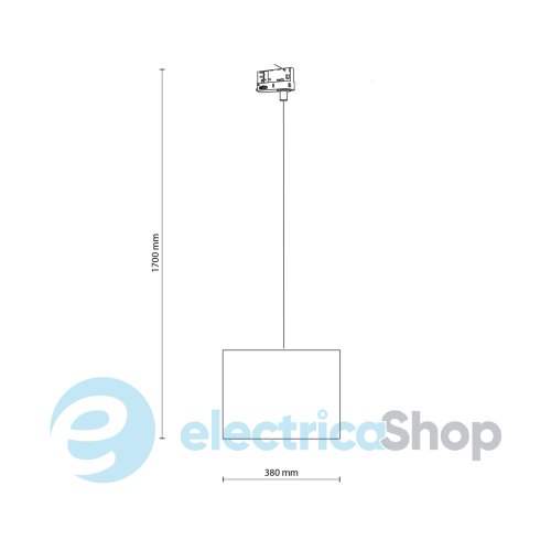 Трековый светильник TK-Lighting TRACER WHITE 380 10691