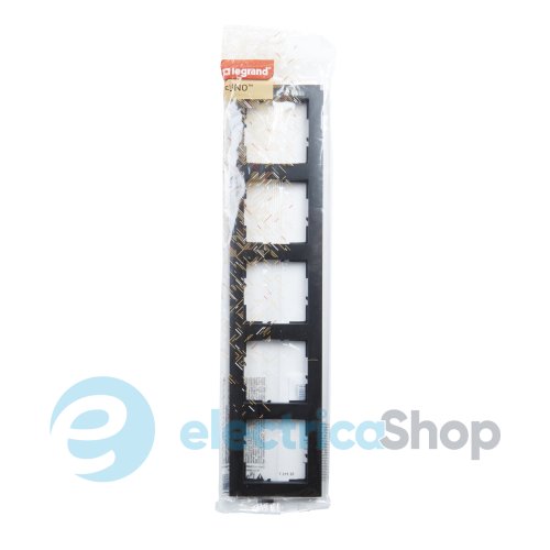 Рамка установочная 5-я Legrand Suno 721525 черный матовый